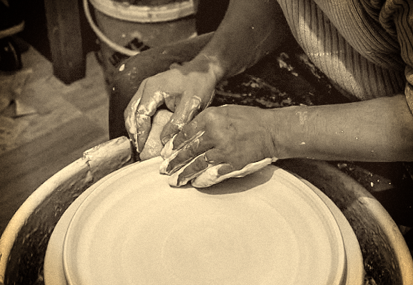 Poterie au tour